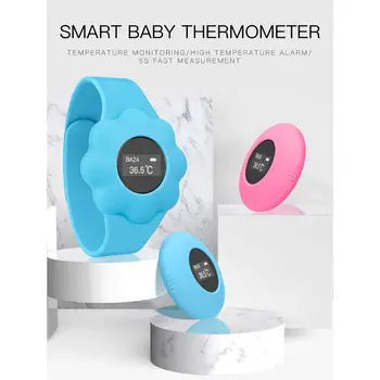

Wireless Bluetooth Baby Thermometer Remote Infrared Children's LCD Watch Tools H55A
