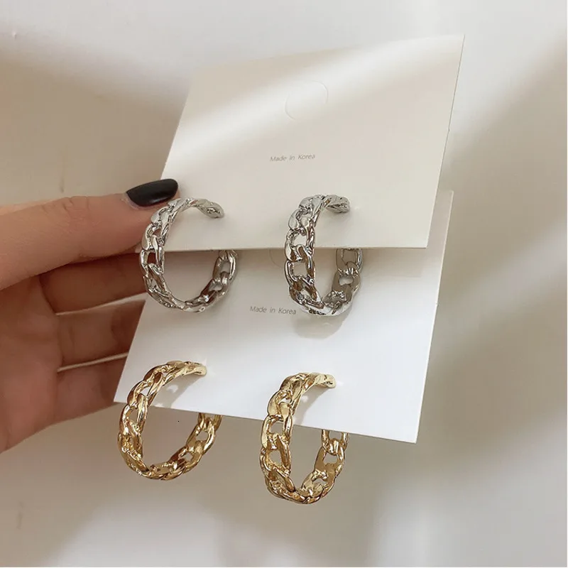 

New Fashion Gold Silver Metal Drop Earrings For Women Steam Punk Big Round Design Statement Earrings Brincos Geometric Jewelry