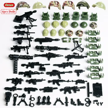 

Oenux New Russian ALPHA Special Force Army Modern Military Small Building Block ALPHA Force Soldiers Figures MOC Brick Kids Toy