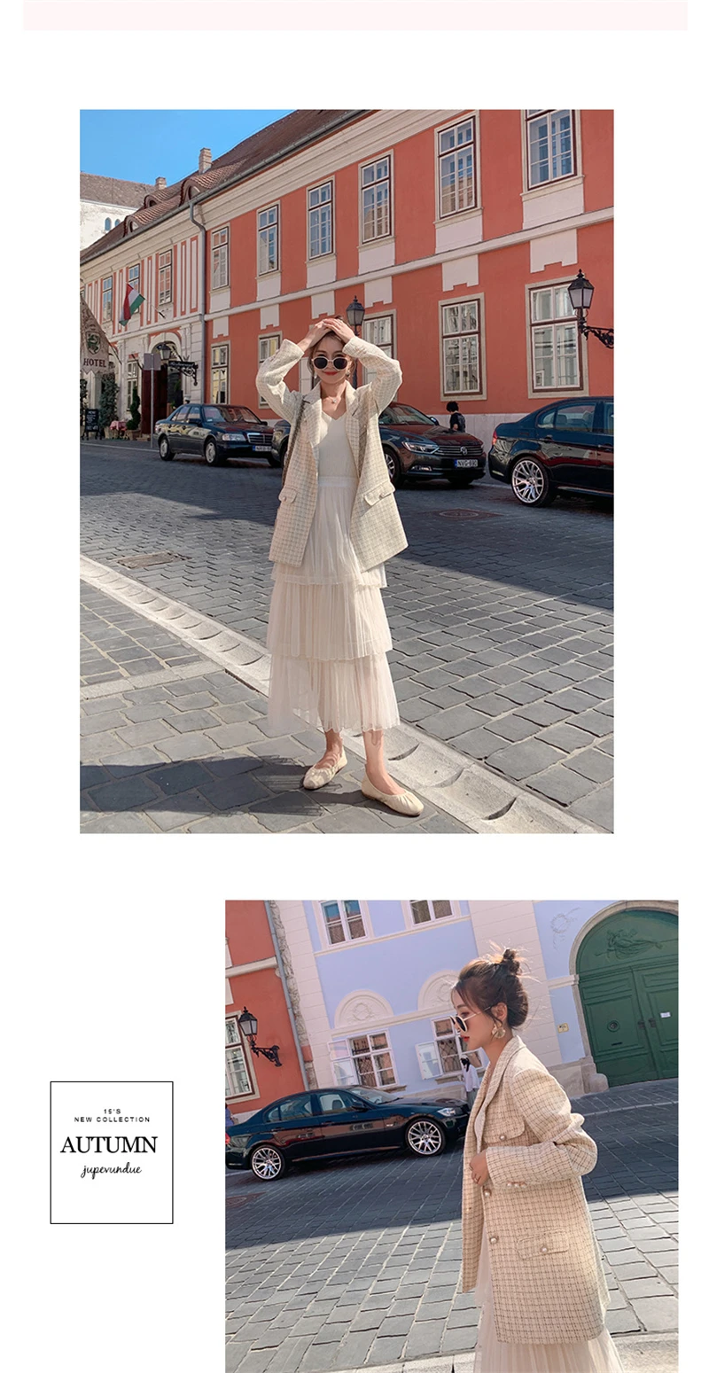 Autumn new fashion small suit blazer women Korean version spring autumn design sense of loose temperament suit jacket K055