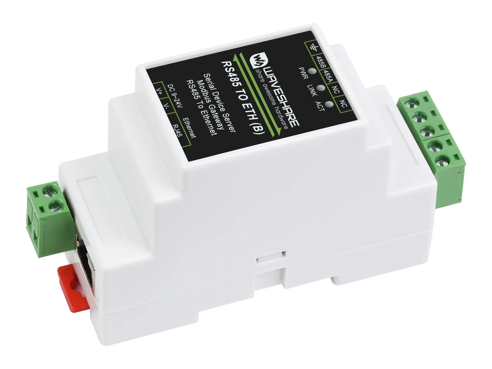 Servidor Serial Industrial Rs485 para Rj45 Ethernet Tcp ip para Serial Suporte de Montagem em Trilho Função Poe Opcional - Imagem 4