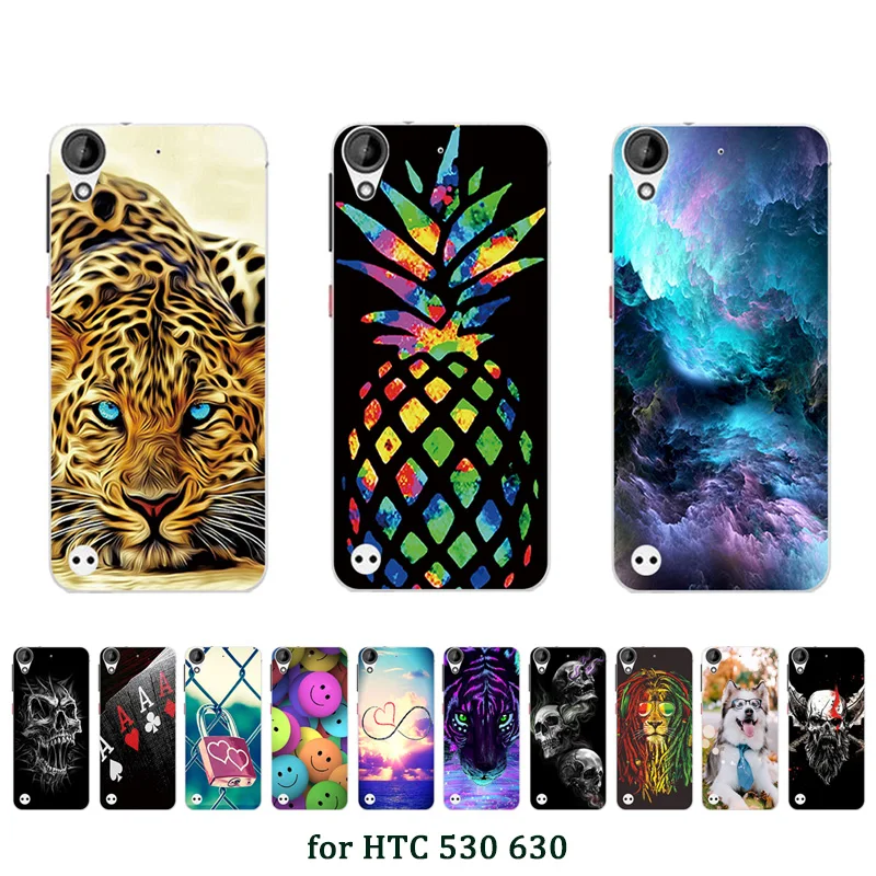 Soft TPU Case For HTC Desire 530 Cover Silicone Dangou Printed Coque Bag for 630 | Мобильные телефоны и аксессуары