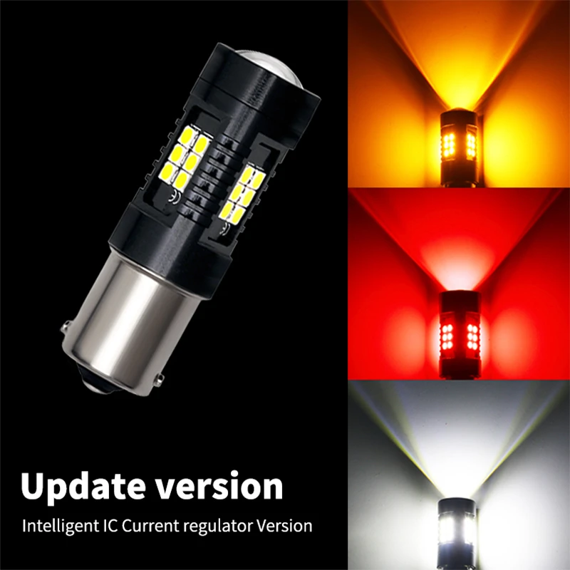 Canbus  LED  õ,   1156, BAU15S PY21W, BA15S 1157 BAY15D P21 5W 3157 T20 7443 LED , 12V 24V, 2 