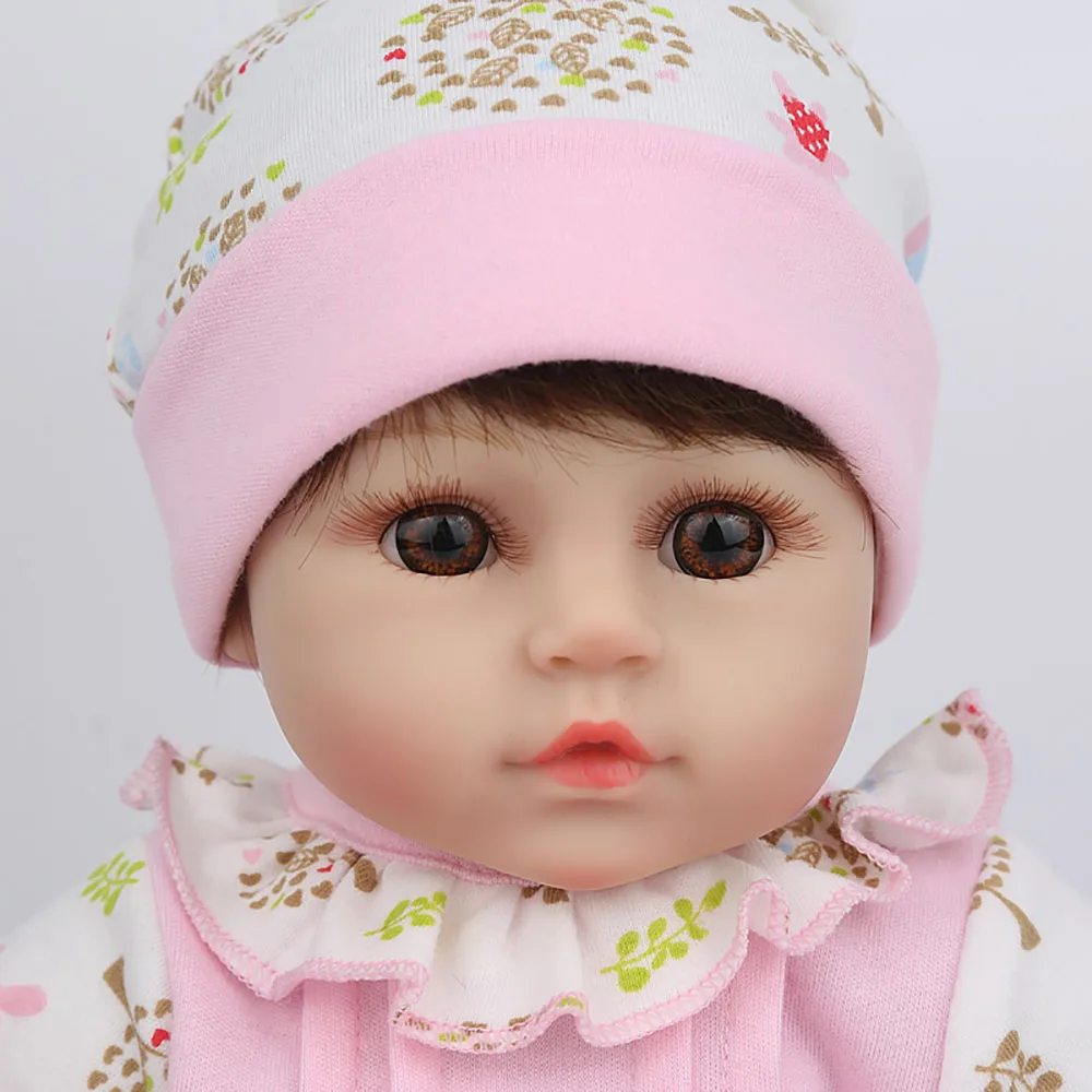 17 ''BK_ 43 см 3/4 силикон с хлопком Реалистичная Мода bebe Baby reborn Bonecas мальчик подарок девочка растущая Интерактивная кукла игрушка