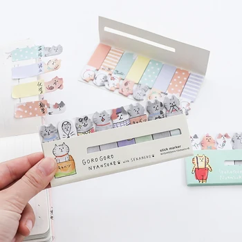 

4 pcs funny cat sticky note pad Mini index sticker for diary planner agenda memo Bookmarks Office tools School supplies D6881