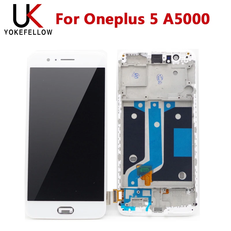 

Tested LCD Screen For Oneplus 5 A5000 LCD Display Screen With Touch Assembly With Frame
