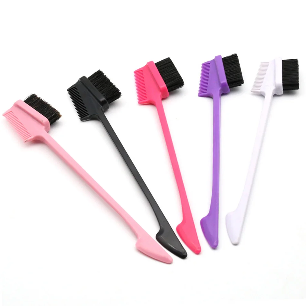 1/3/5Pcs Beauty Double Side Edge Hair Comb Control Brush For Styling Salon Professional Random Color | Красота и здоровье