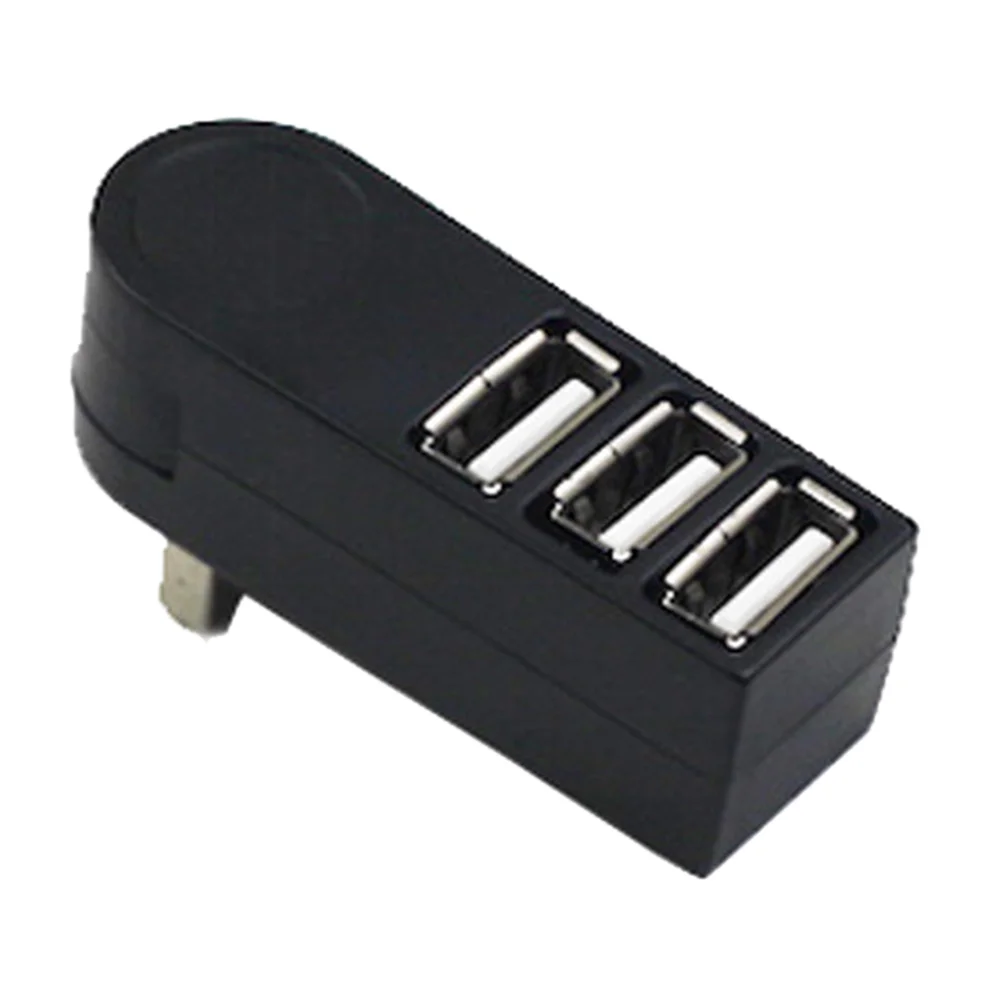 Компактный портативный концентратор данных с 3 USB-портами USB 2 0 (черный) |