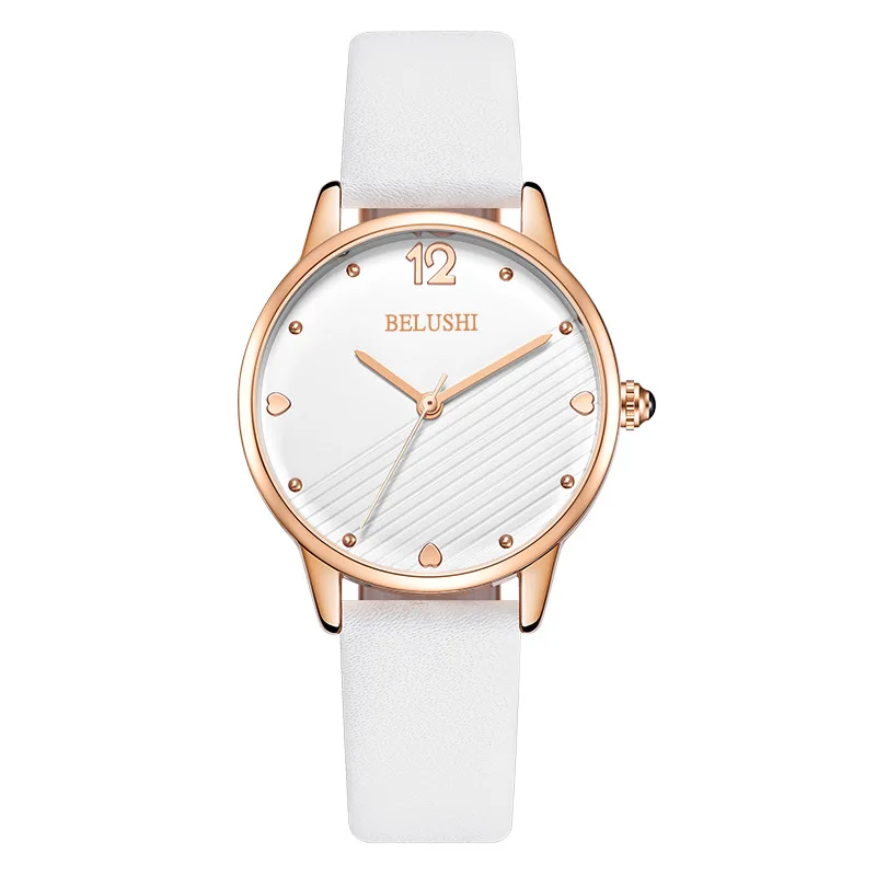 Reloj Mujer, модные часы для женщин, кожа, нержавеющая сталь, аналог, Женские кварцевые наручные часы, лучший бренд, роскошные женские часы - Цвет: W