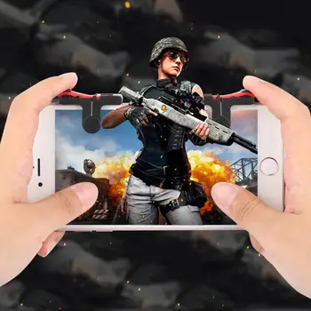 

PUBG 2 Pack Mobile Controller Trigger Game Fire Button Phone Joystick For PUBG For IPhone 7 8 Plus X For Xiaomi Android New