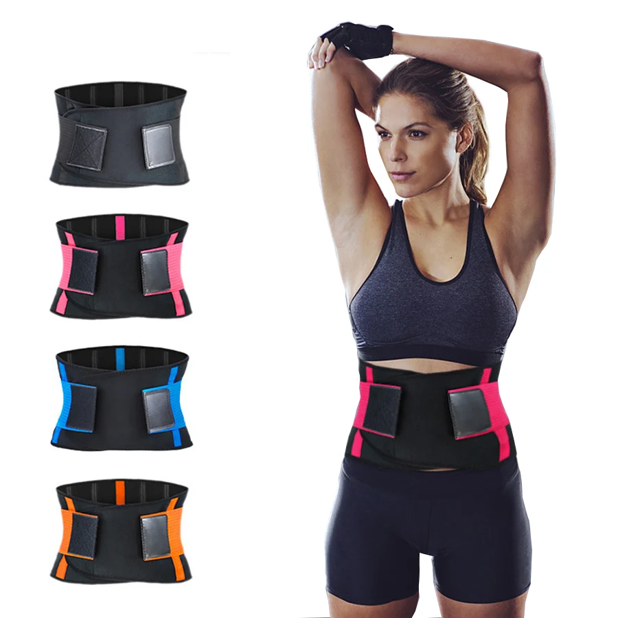 

Unisex Gym Fitness Weightlifting Belt Waist Trimmer Belt Lumbar Back Support Adjustable Abdominal Elastic Waist Trainer gym belt