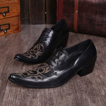 

Shoes British Style Loafers Slip-on Gostinshoes Handmade Cow Leather Pointed Toe Leisure Genuine Leather Full Grain Leather Man