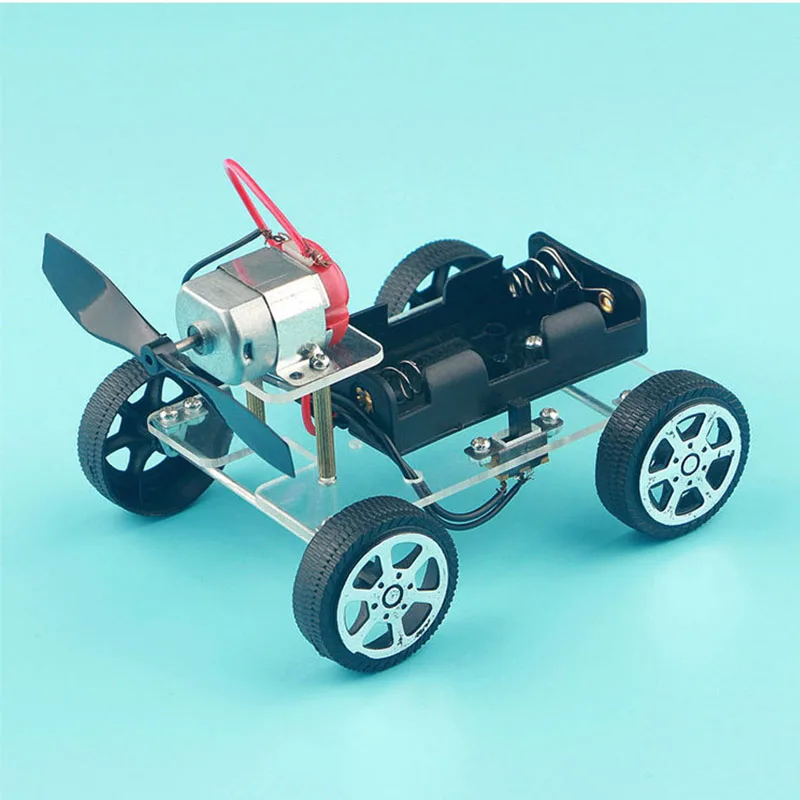 Wind Power Car DIY Electronic Kit Technology Science Toys Kits For Children Experiment Stem Tecnologia Teaching Materials