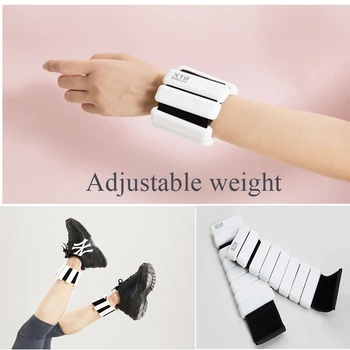 

2 Pack Adjustable Weight Wearable Bracelet Gym Fitness Accessories Yoga Exercise Workout Jogging Silicone Wrist Ankle Weight