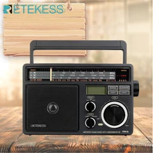 RETEKESS TR618 Radio Portable FM AM SW récepteur de Radio avec lecteur MP3 numérique Volume fort grand haut-parleur et poignée pour Garage à la maison