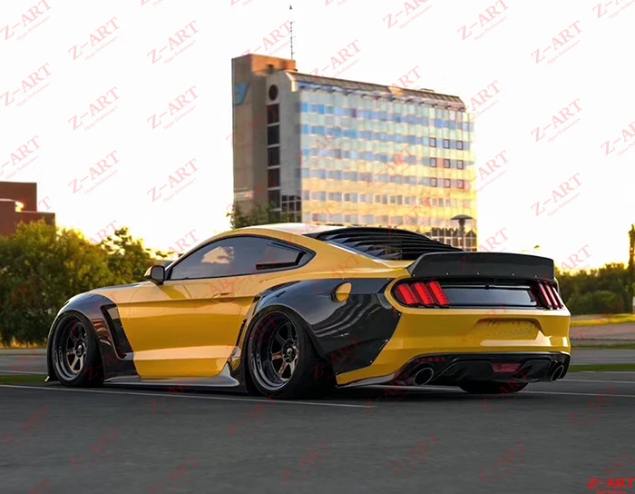 Z-ART для Ford Mustang широкий обвес для Mustang тюнинг обвес для Mustang широкий аэродинамический комплект для Mustang