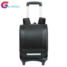 Рюкзак-тележка для школы для детей, школьная сумка с колесами для детей, японские Твердые студенческие багажные сумки для мальчиков и девочек