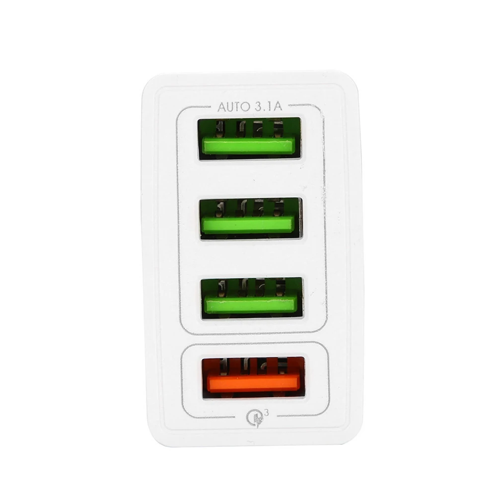 Quick Charge 3,0 4-портовое настенное зарядное устройство USB порт питания скорость 4 быстрое зарядное устройство для samsung S10 A50 Xiaomi Mi9 iPhone X 7 настенный адаптер