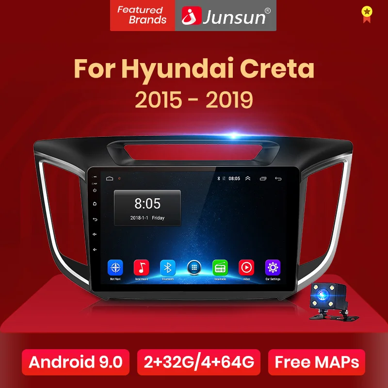 Junsun V1 Android 6 0 2 ГБ + 32 DSP автомобильный Радио Мультимедиа Видео плеер GPS навигация