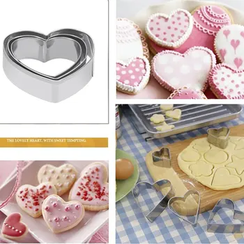 

Stainless Steel Fondant Cake Baking Mold Round Heart Flower Star Shape Cookie Biscuit Cutter Decorating Moulds