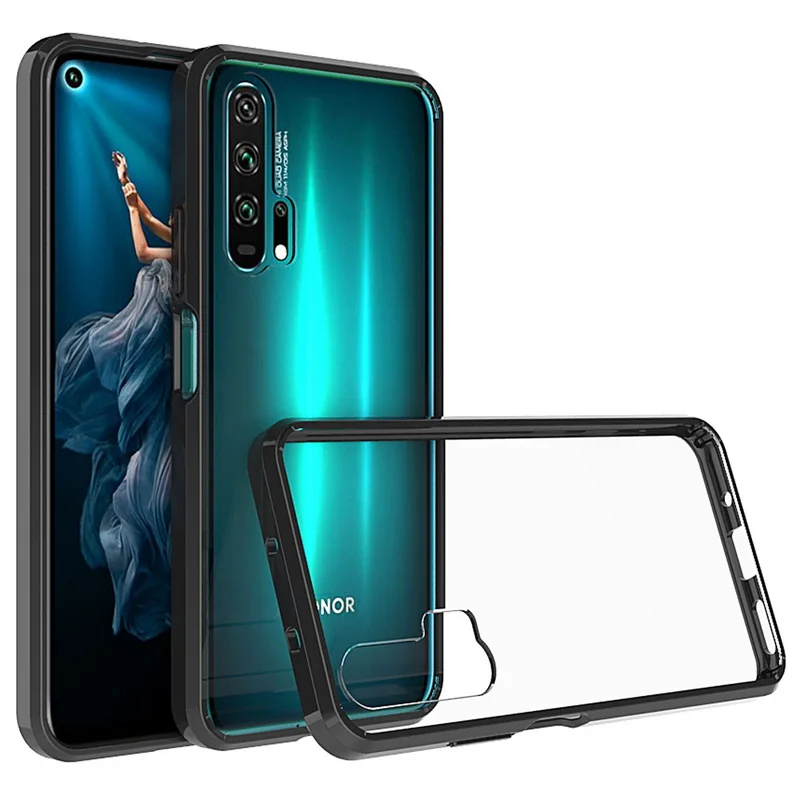 Чехол для Huawei Honor 20 Nova5T бампер из ТПУ жесткий прозрачный акриловый Гибридный