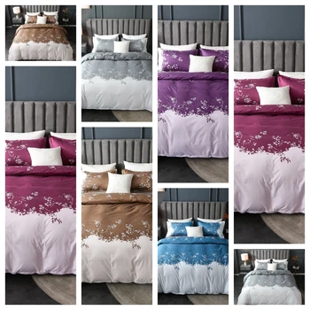 

2020 New Pattern Plaids Printing 2/3 Pcs Duvet Cover Set 1 Quilt Cover + 1/2 Pcs Pillow Cases Single Twin Double Full Queen King