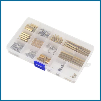 

MICROBOT 210 pcs lot Screws Kits Copper Nylon Column Screw Nuts Suitable for all kinds of Raspberry Pi 3/3B/4 Project RPI116