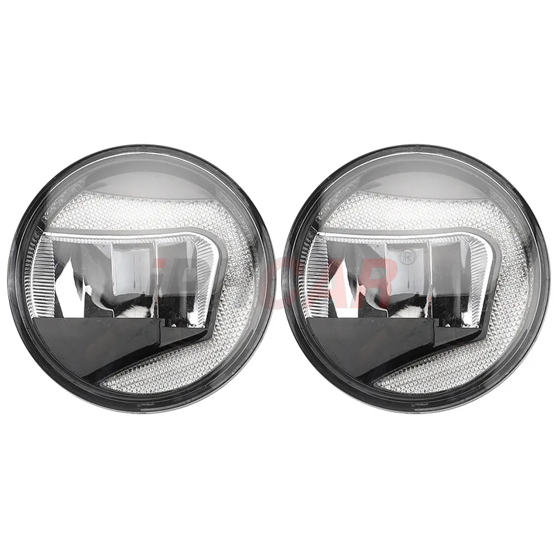 

Iphcar Car LED Fog Lamp Angel Eyes + Daytime Running Lights Double Function Combo