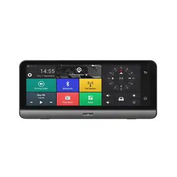 

Foldable Car Dvr 8 Inch Dash Cam Android 5.1 Gps Navigation Dual Lens Cameras Auto Recorder Full Hd 1080P Car Dash Camera For Ch