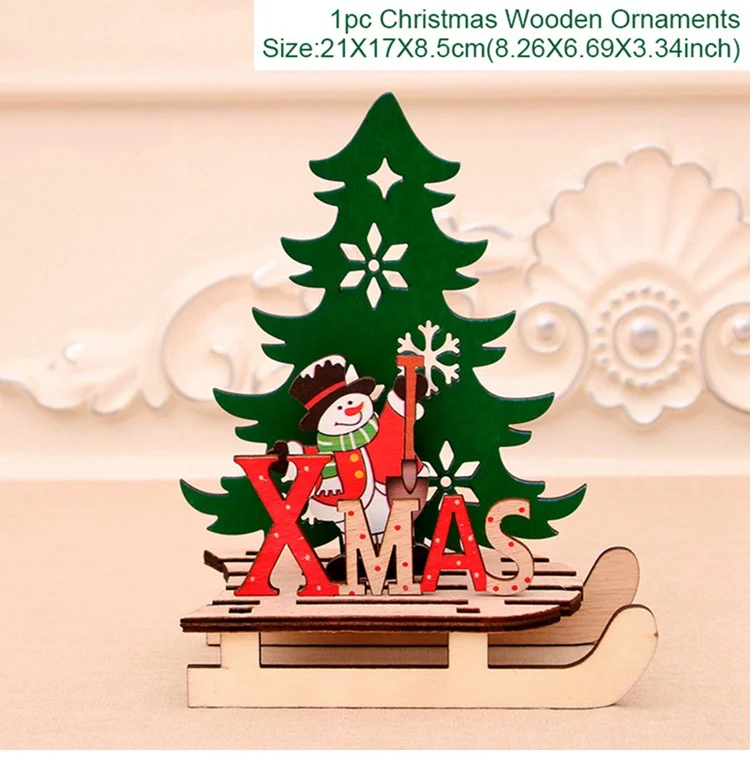 Snowmobile style 5 QIFU рождественские украшения Рождество Navidad рождественские украшения стола для дома Noel Natal Санта-Клаус орнамент - Цвет: Snowmobile style 5