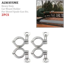 SEMPRE Eu Heavy DUTY 304SS Multiusos Cesta Tejadilho Do Carro Universal Montar titular Da Braçadeira Para Lidar Com pá, pá, arma, Remo, Etc...(China)