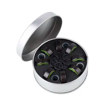 

8pcs Skateboard Accessories Parts Bearings with Washer Spacer Kit Set Black