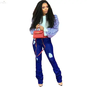 

Womens Clothing New Autumn Winter T-shirts O Neck Full Puff Sleeve Striped Patchwork Sexy Fashion Night Clubwear Lady Tees Top