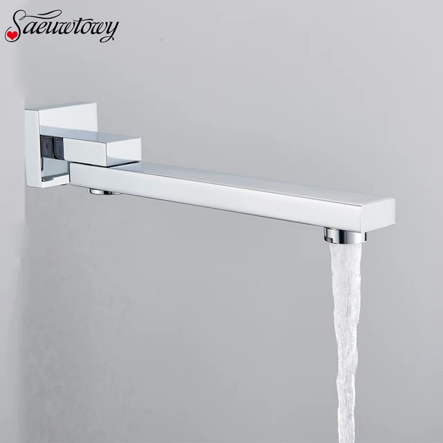 ก๊อกน้ำติดผนังก๊อกน้ำทองเหลืองอุปกรณ์เสริมสำหรับห้องน้ำหัวก๊อกอ่างโครเมี่ยม 1