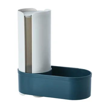 

Water Cooler Home Office Disposable Cup Dispenser With Cover Kitchen ABS Storage Rack Container Automatic Wall Mounted Pull Type