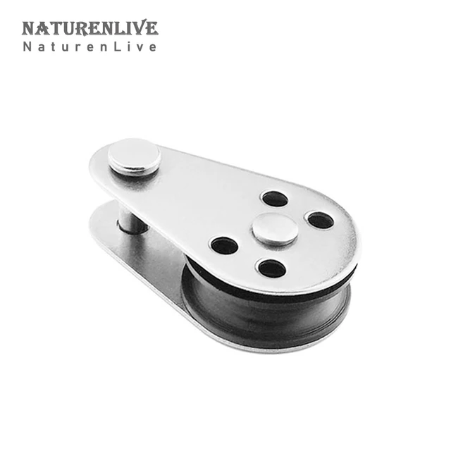 2/4Db 316 Rozsdamentes Acél Egyszárnyaláb -Blokkok Eltávolítható Szíjtárcsa Nejlon A Mosás Dokkoló Lógó Emelő - Image 4