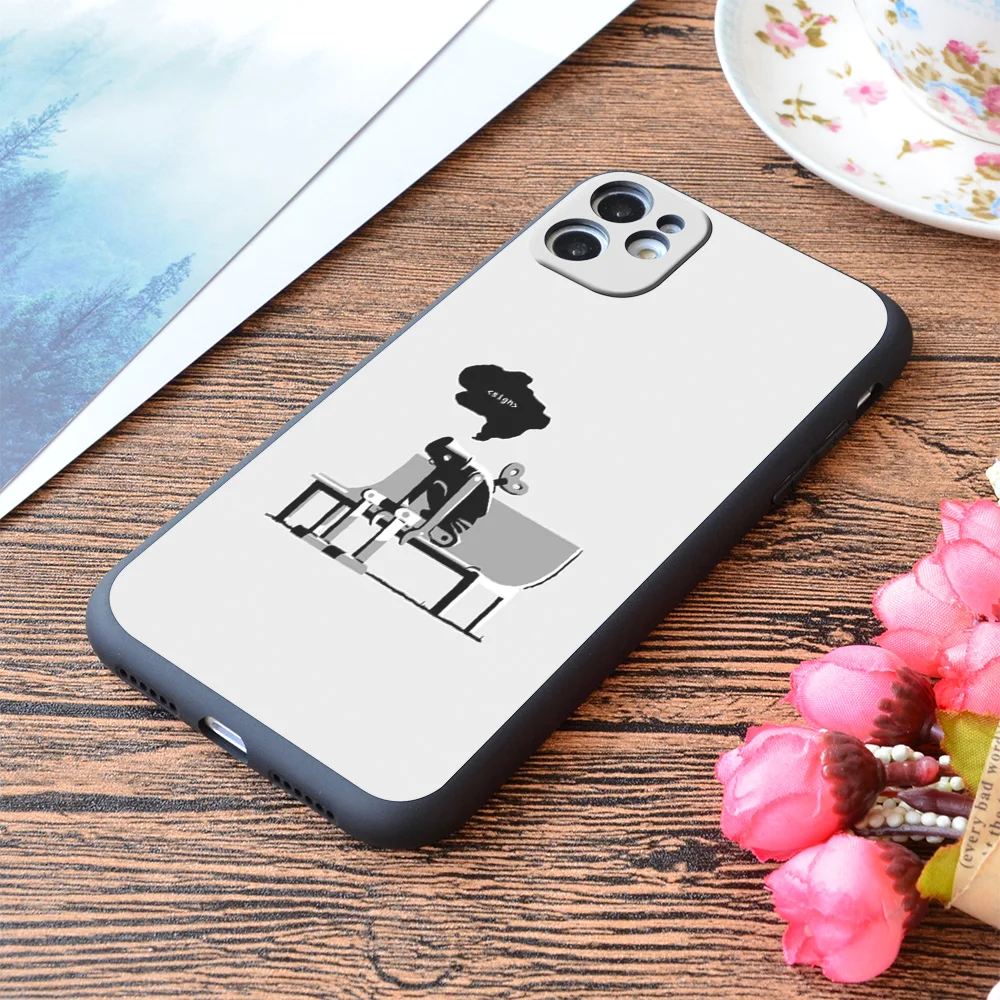 

For iPhone Automaton Blues Print Soft Matt Apple iPhone Case