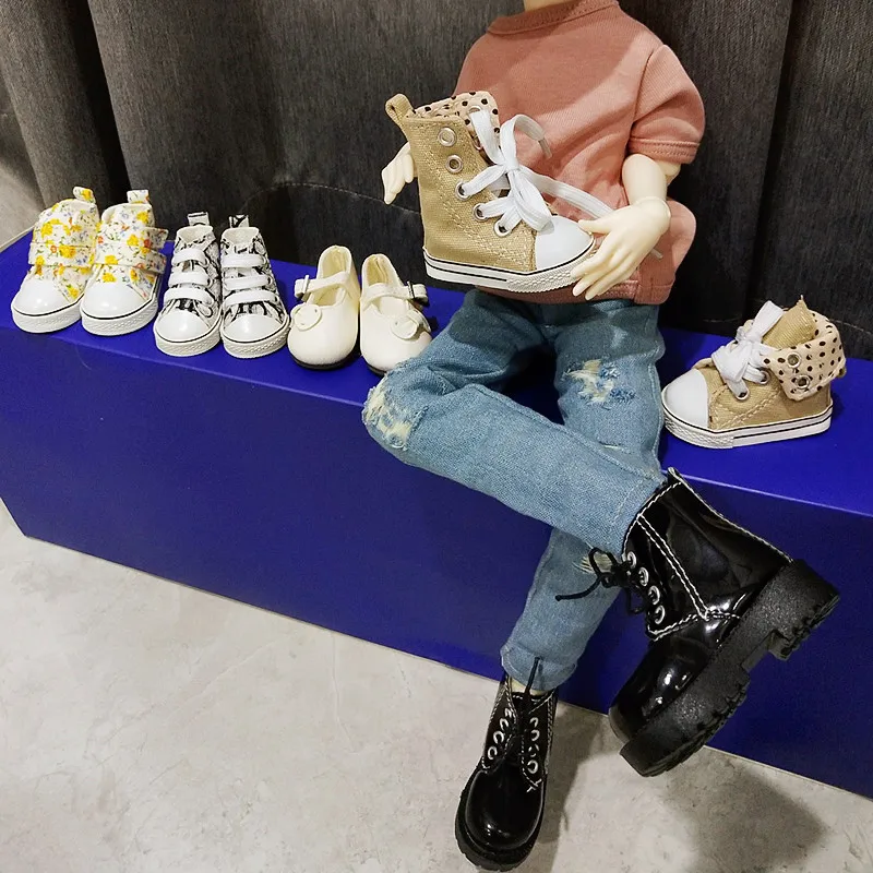Doll Shoes 7cm 1/4 BJD Doll Toy Shoes Lovely Mini Cute Shoes Boots for Jiont Dolls Accessory Minifee Doll Accessories