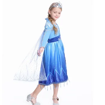 

Kids dress children clothes baby girl costume dresses princess Gauze snowflake