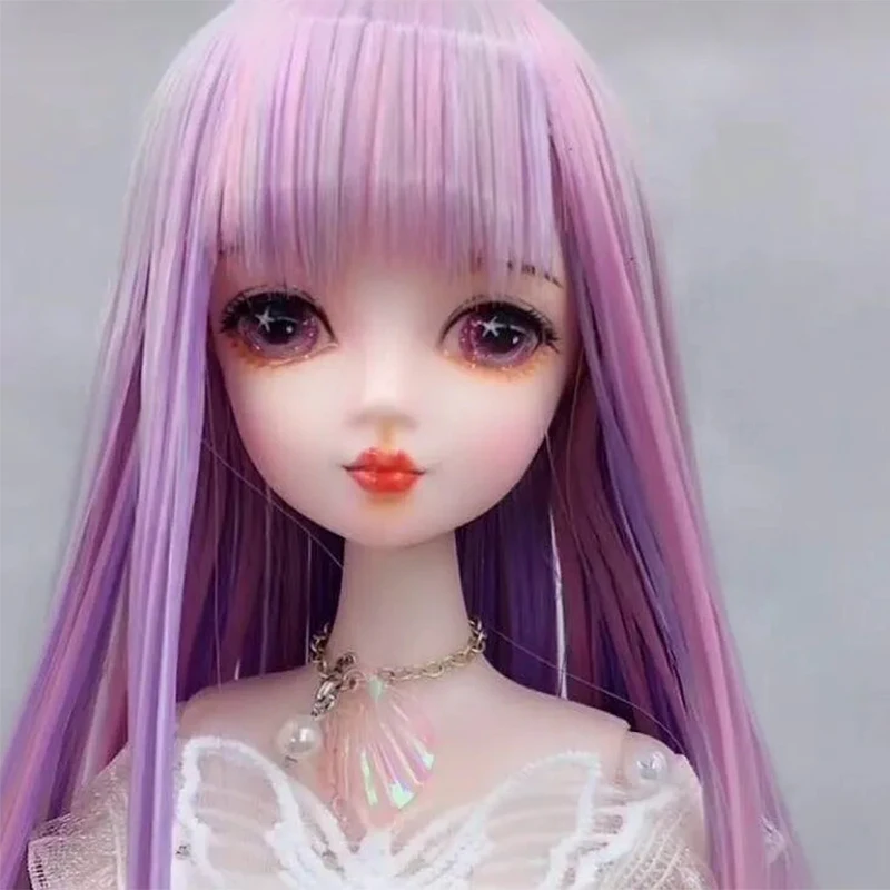 

28cm Wig BJD Doll 16 Movable Jointed DIY Bjd Dolls Princess Dress Toys BJD Handmade Make Up long Hair DIY Toy Gift for Girls