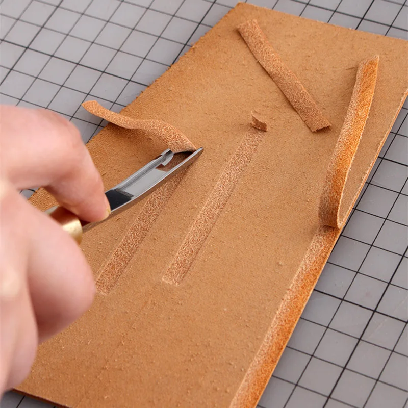 Description Picture 5 of itemLeather Craft Edge Thinning Tool, Diy Trimming Machine Cutting for Curved Angle Round Edger Shovel Blade Leathercraft Wide 10mm