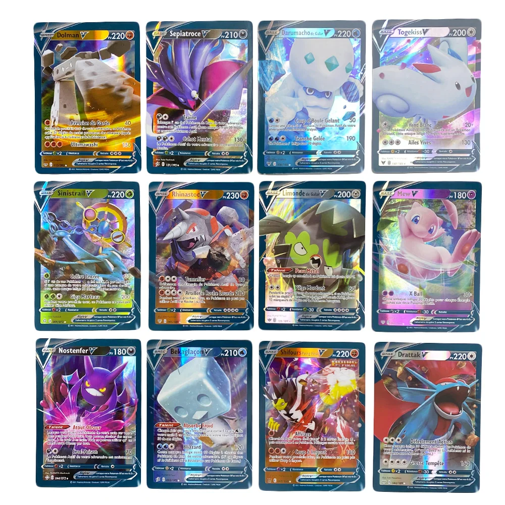 40-300Pcs French Version Pokemon Card Featuring 300 Gx 300 V VMAX 100 Tag Team 20 EX 20MEGA