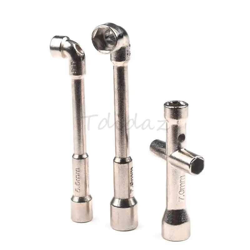 Double Headed Socket Wrench 7-character perforated elbow pipe type L-shaped cross M2/M2.5/M3/M4 electronic DIY