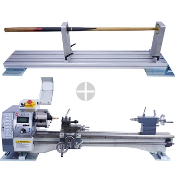 

210EX manual turning lathe 38mm Spindle Bore Hole and Aluminum alloy extension part for billiard club leather head repair