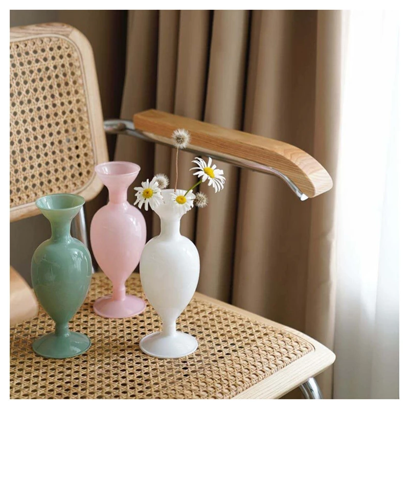 French Vintage Glass Vase Ornaments Home Decorations Vase Nordic Decoration Home Table Flower Vase Living Room Decoration Vase Vases Aliexpress