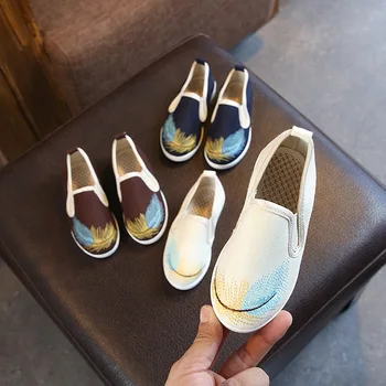 

baby shoes Children's cloth shoes embroidered shoes spring and autumn national style boys' shoes baby boy shoes