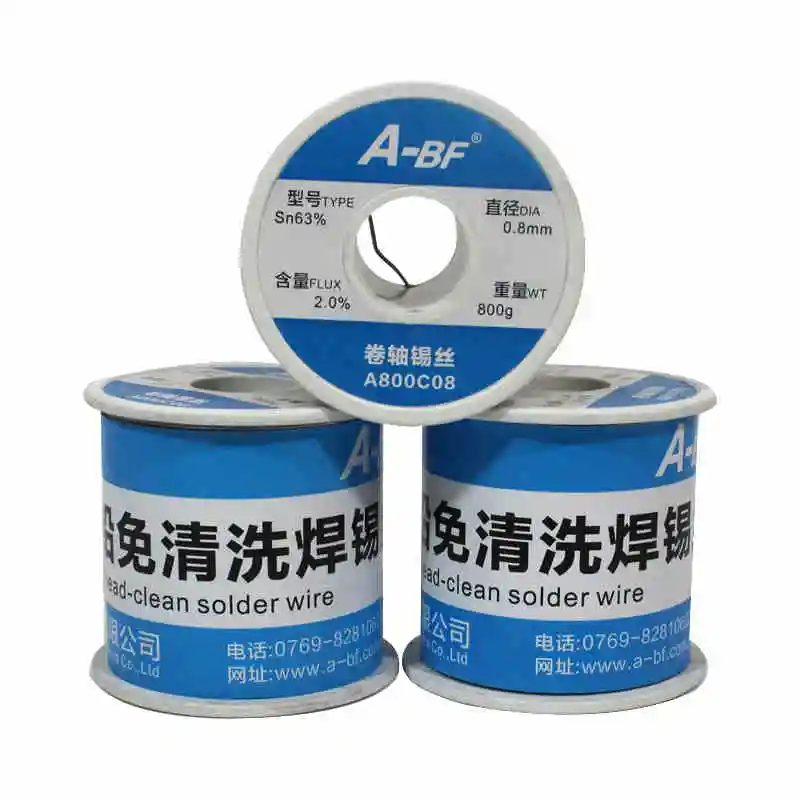 

A-BF Solder Tin Wire High Brightness Non-toxic Tin Wire for Soldering Iron Soldering Station 0.6mm/0.8mm/1.0mm