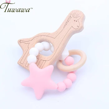 

Silicone Baby Teether Bracelet BPA Free Baby Teething Beads Nurse Gift Food Grade Silicone Toy Product Baby Bracelet