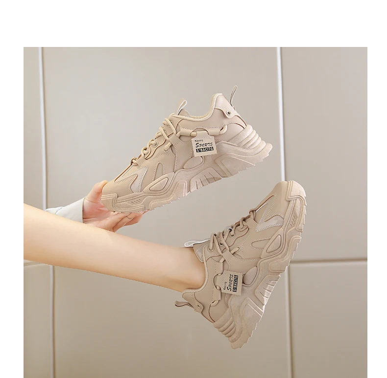 High Quality PU Platform Women Casual Shoes