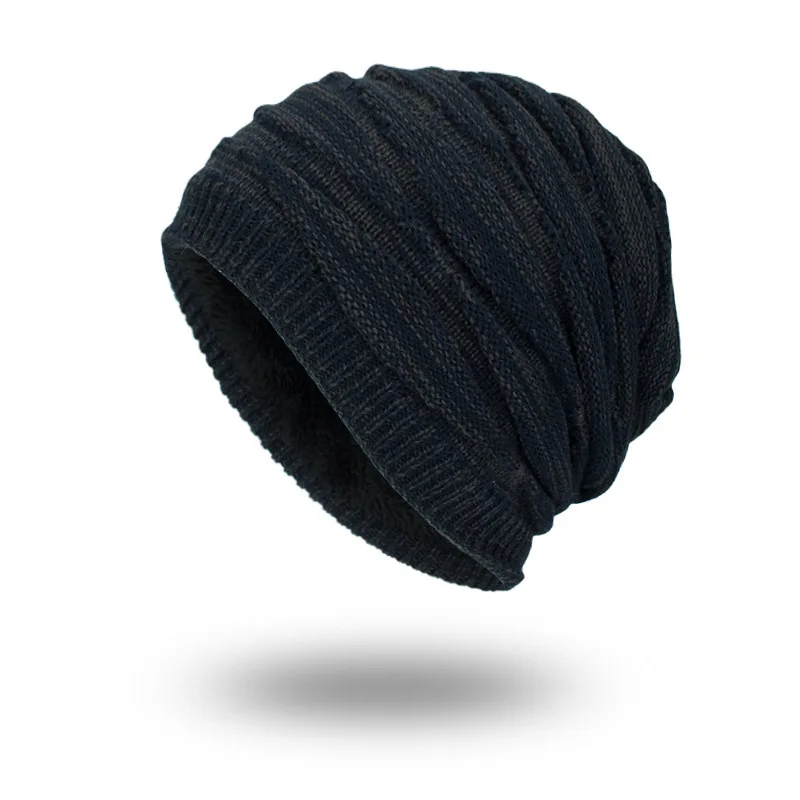 Вязаная шапка для мужчин Skullies Beanies, Зимние головные уборы для мужчин и женщин, шапки Gorros, Мужская теплая однотонная зимняя шапка